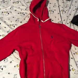 I am selling a red polo jacket